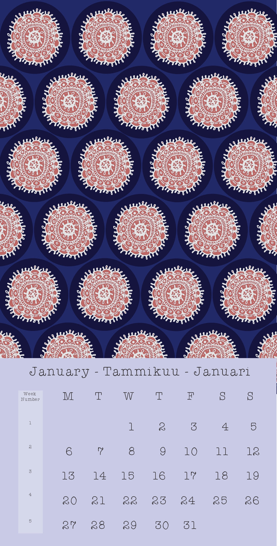 Wall Calendar - 2025