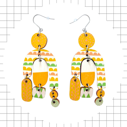 Kaura midi Earrings - Summer Edition yellow/lime