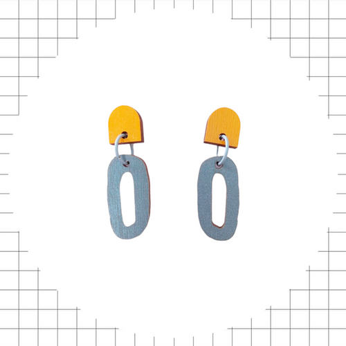 Namu Earrings Orange gray