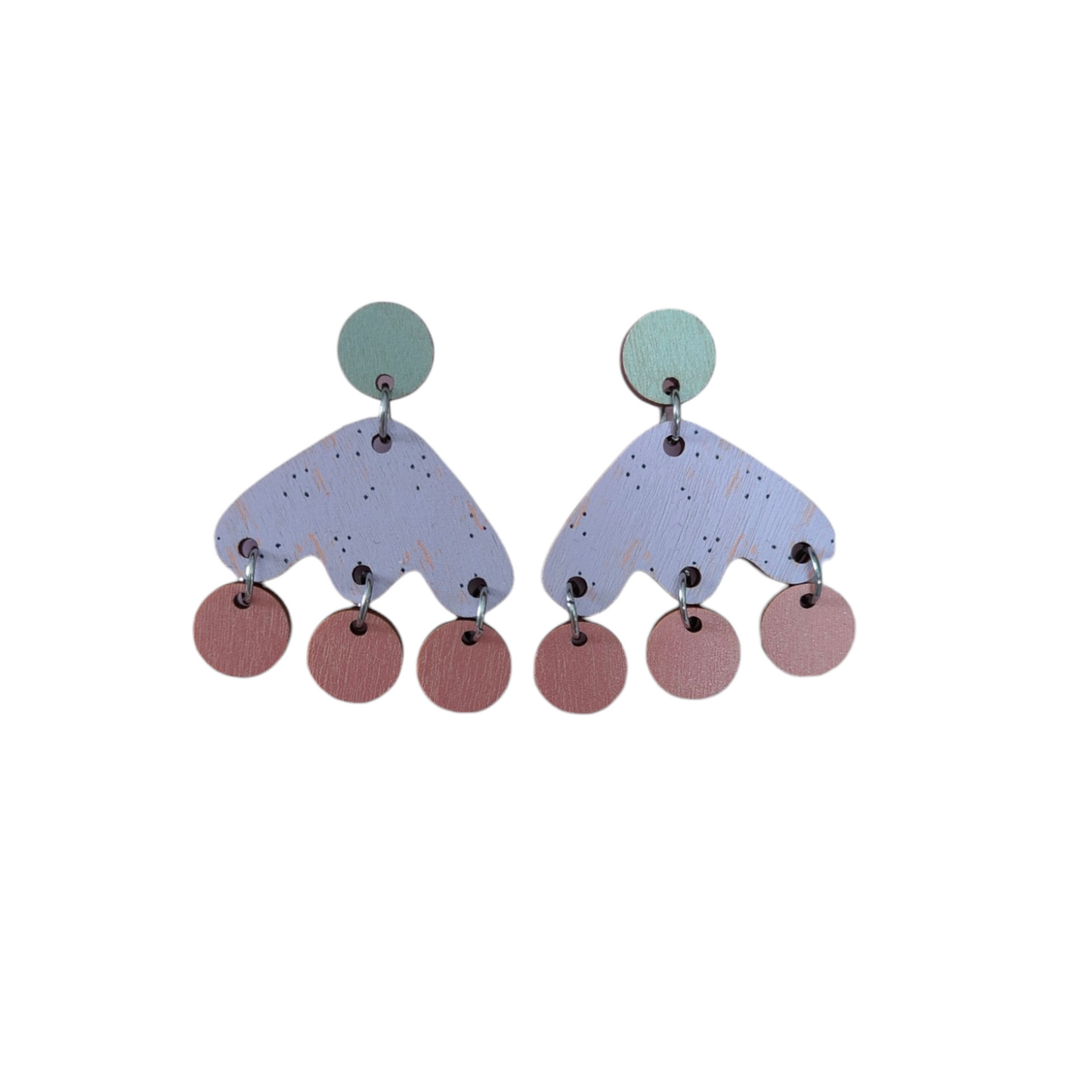 Tuuli Earrings mint/lilac/rose