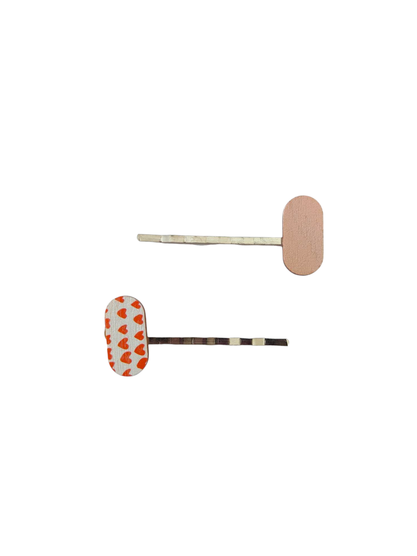 Mutka Bobby Pins beige&Hearts