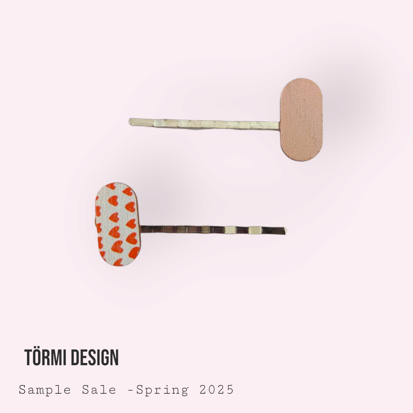 Mutka Bobby Pins beige&Hearts