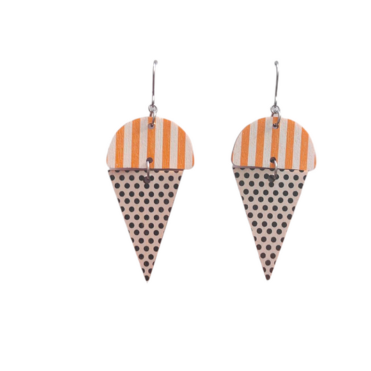 Tuutti orange/polka dot