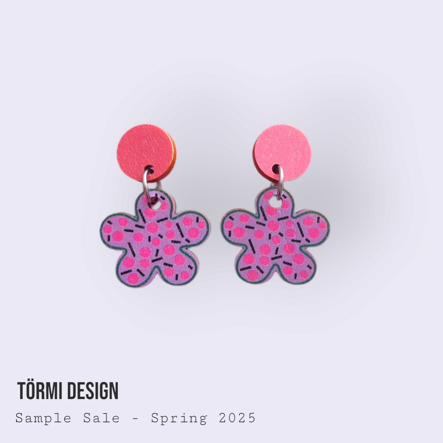 Kaunokainen Earrings Pink/Purple