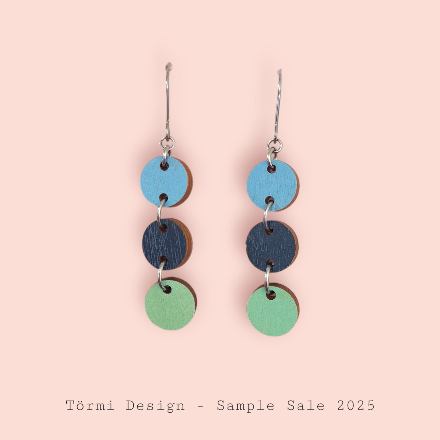 Metsämarja Earrings Blue/Dark blue/Mint