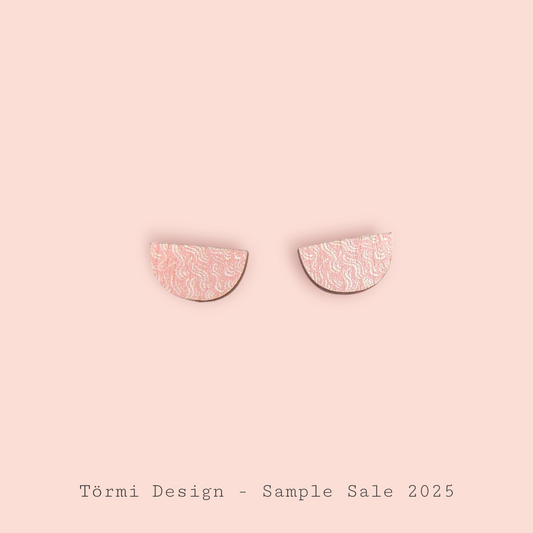 Kurjenkello mini earrings pink