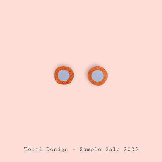 Laku Stud Earrings orange/lavender