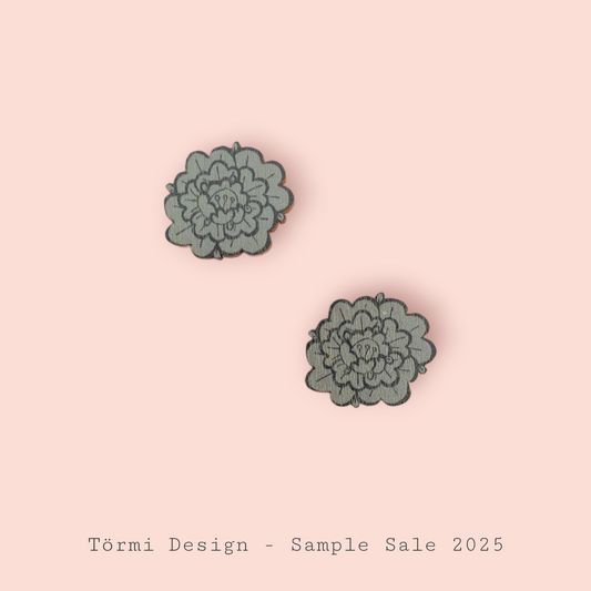Pioni Mini Earrings gray