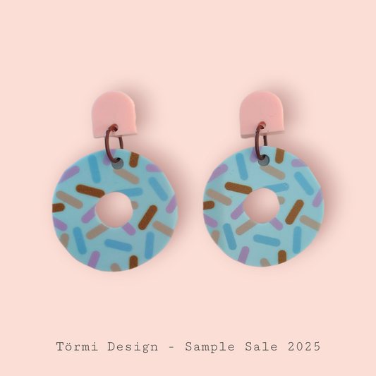 Nonparelli donitsi Earrings light blue