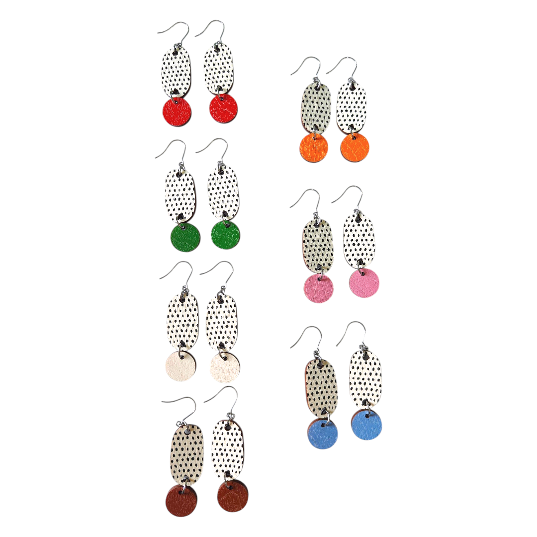 Leikki Earrings White