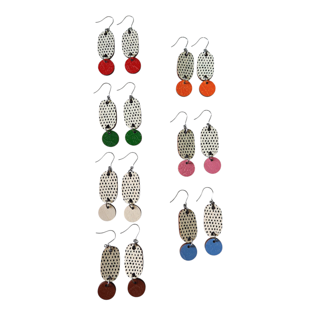 Leikki Earrings White