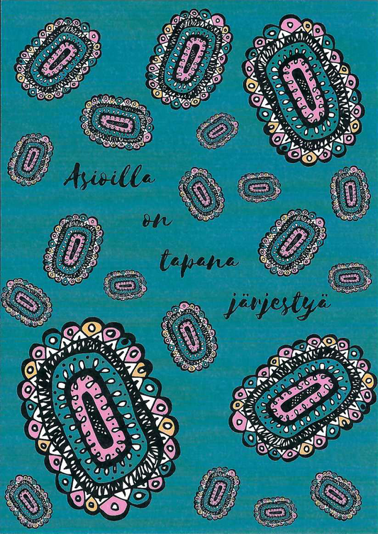 Asioilla on tapana järjestyä päiväuni Postcard