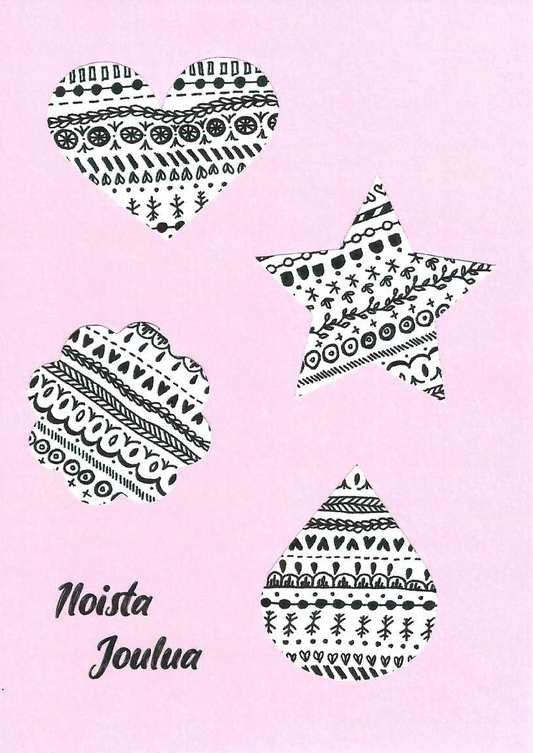 Iloista joulua muotit Postcard