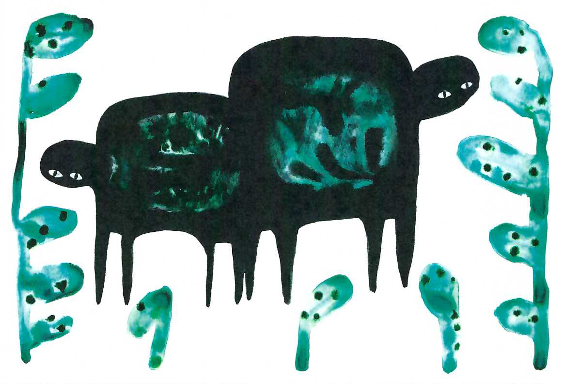 Green Dudes Postcard