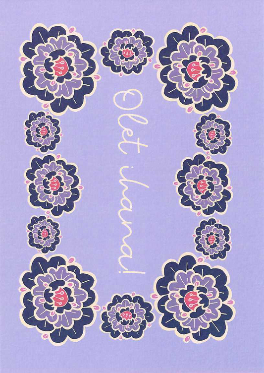 Olet Ihana Pioni Postcard