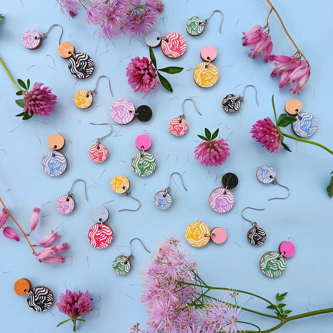 Aallokko Color Midi Earrings