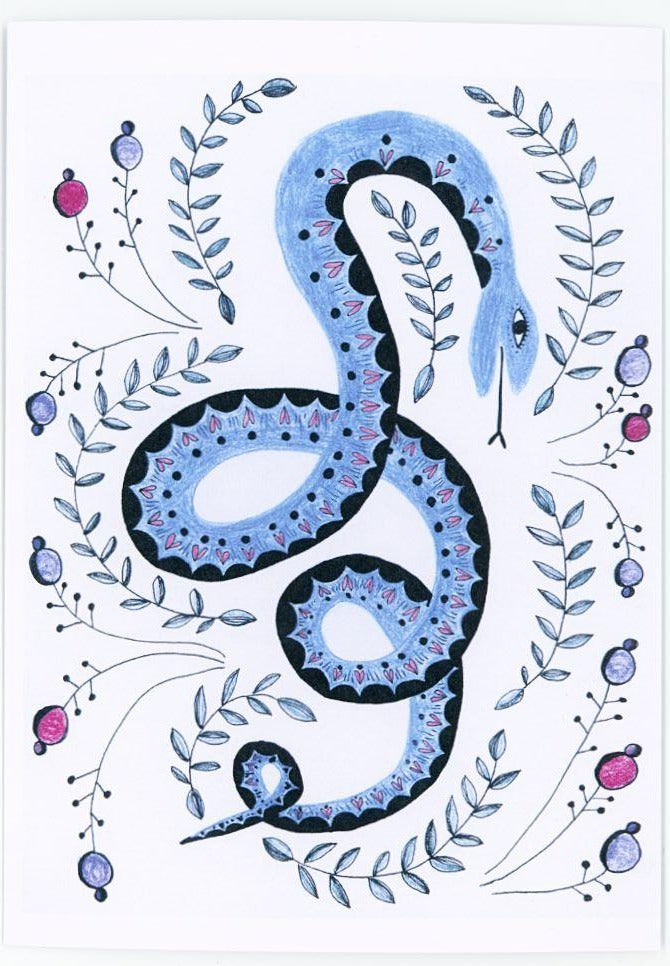 Käärme Postcard