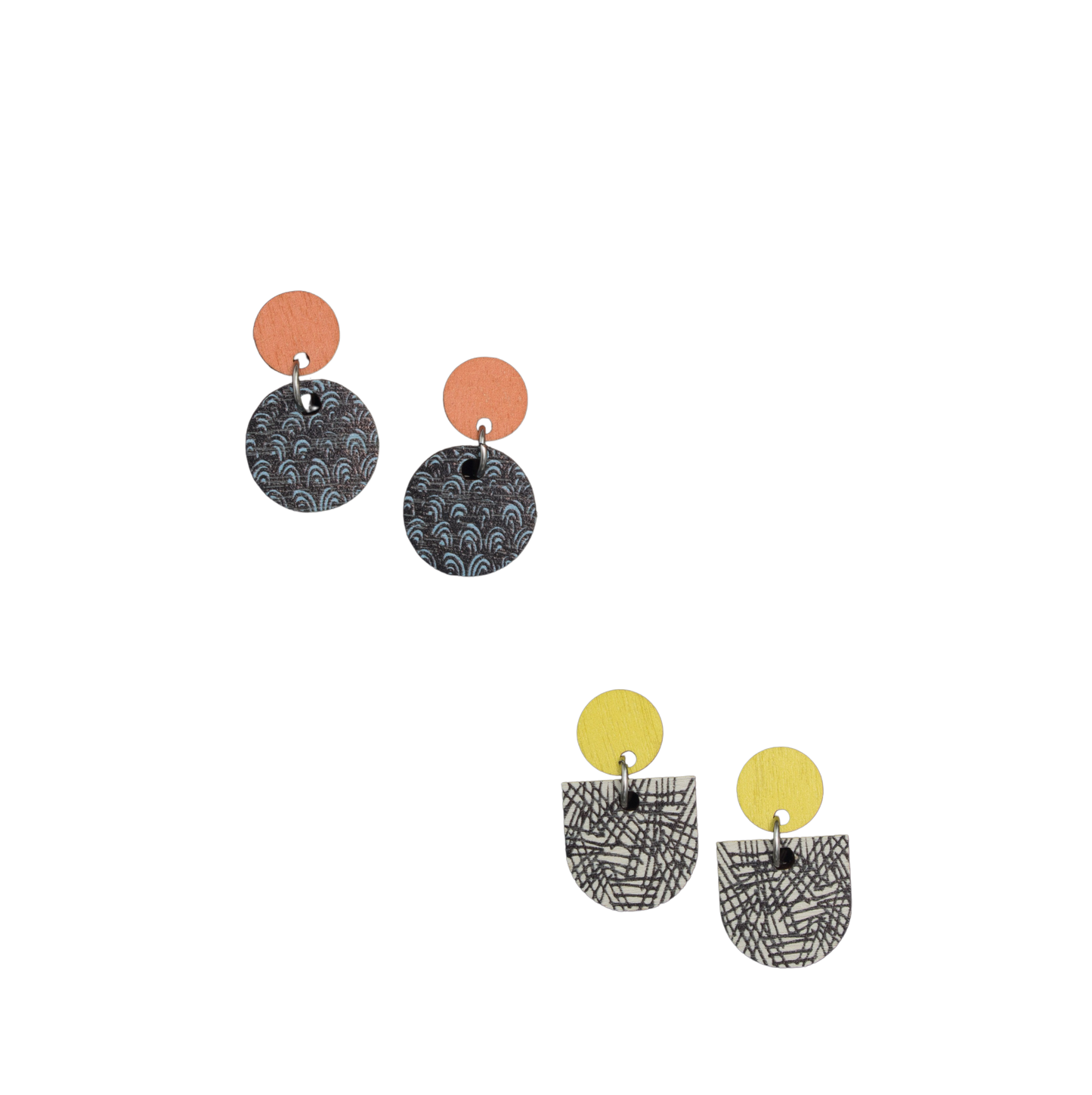 Tilkku örhängen Lime/gray