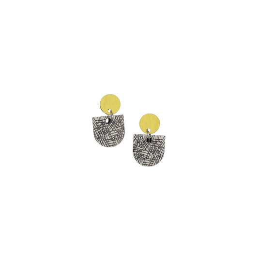 Tilkku Earrings Lime/gray
