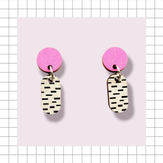 Koivu Earrings Pink