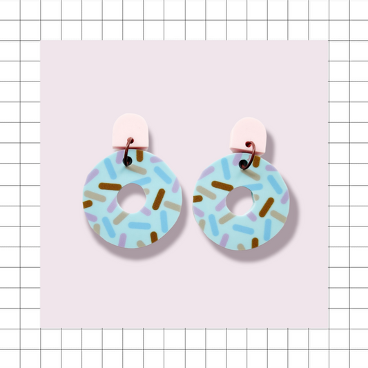 Nonparelli donitsi Earrings light blue