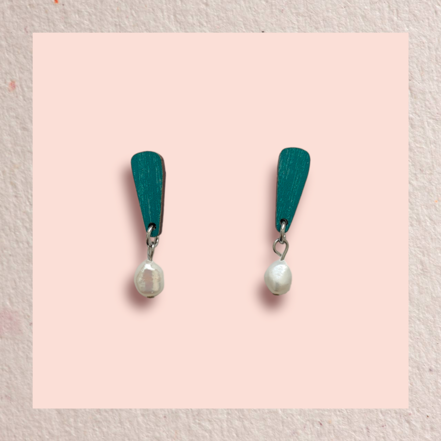 Merkki Korvakorut Teal/helmi