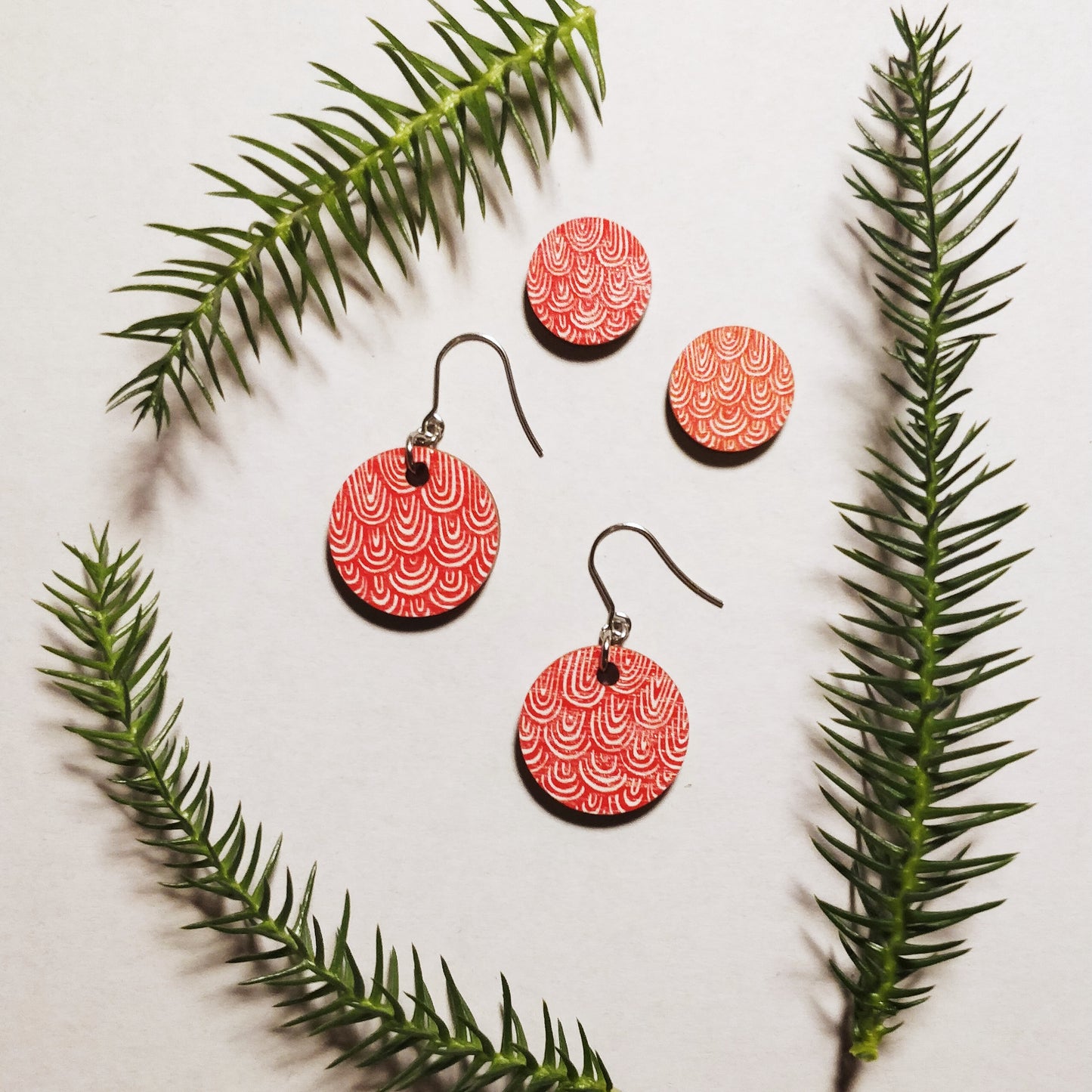 Laine Earrings Red