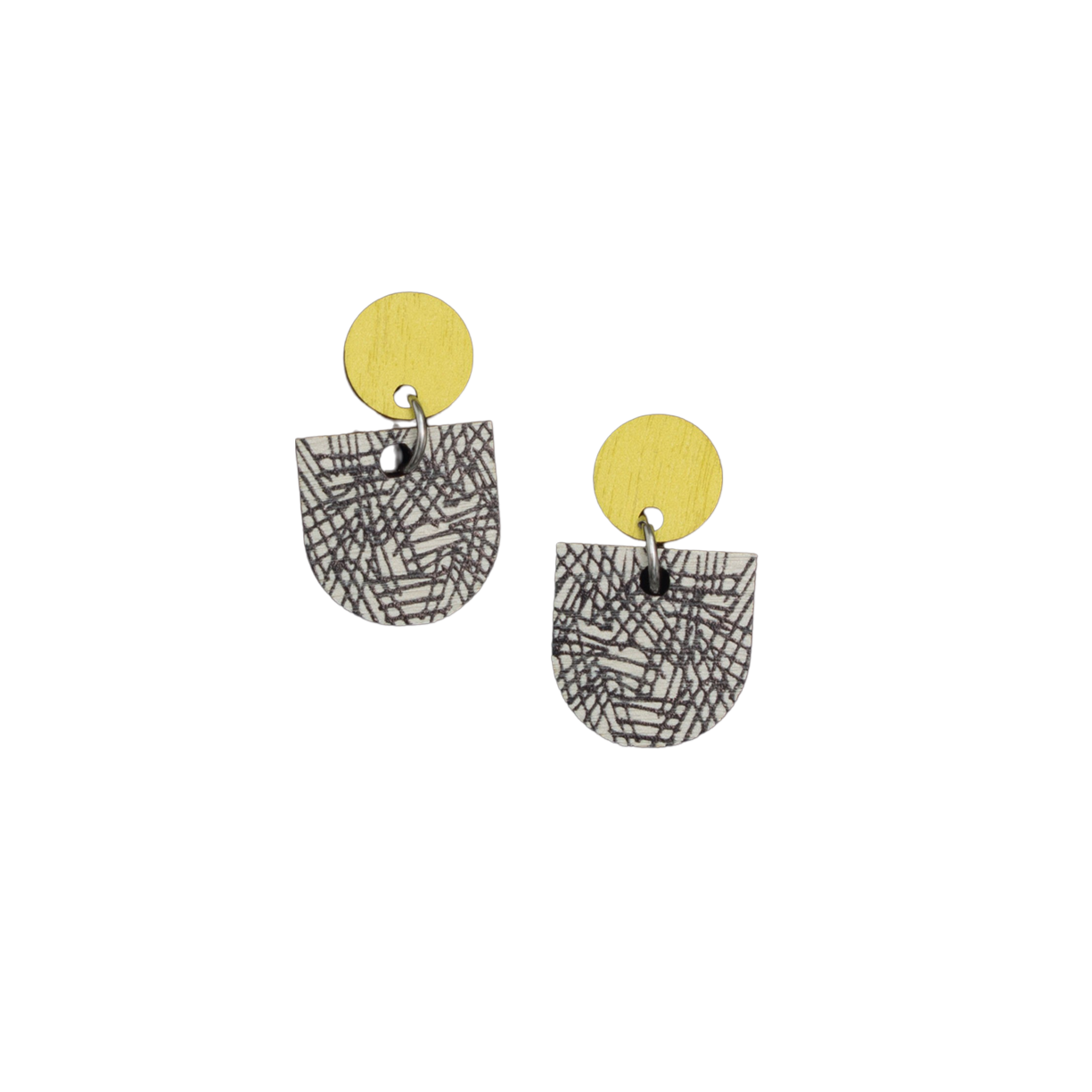 Tilkku örhängen Lime/gray