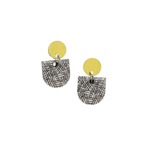 Tilkku Earrings Lime/gray