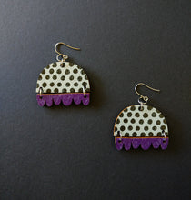 Kissankello Earrings Black/Purple