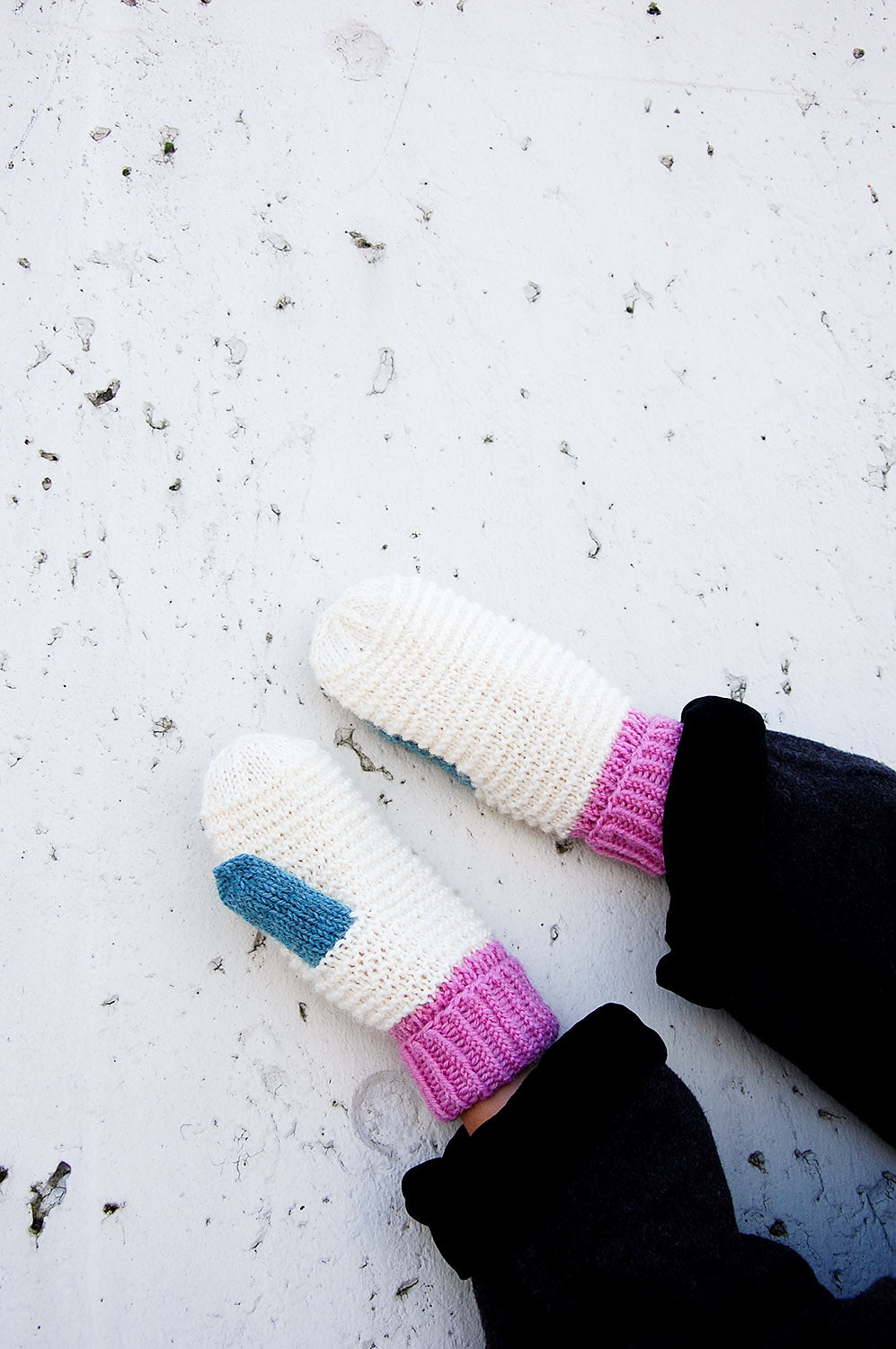 Wool mittens