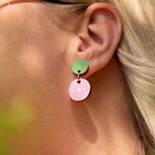 Summer 2023: Aurinko Color Earrings Green/Pink