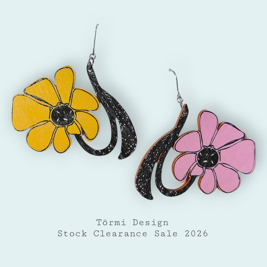 Daalia Korvakorut vaaleanpunaiset ja keltaiset