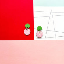 Summer 2023: Aurinko Color Earrings Green/Pink