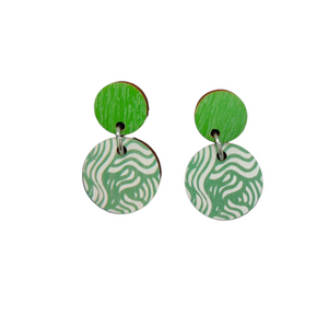 Aallokko color Earrings green