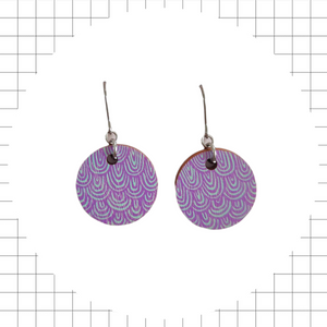 Laine color Earrings Purple/Mint