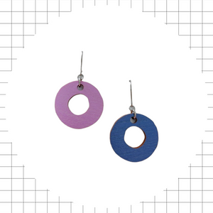 Donitsi Earrings Lavender and Blue