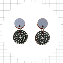 Aurinko color Earrings Lavender/Black