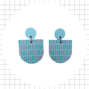 Mosaiikki Earrings Baby blue