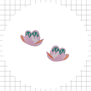 Symppis Mini Earrings Pink/Green