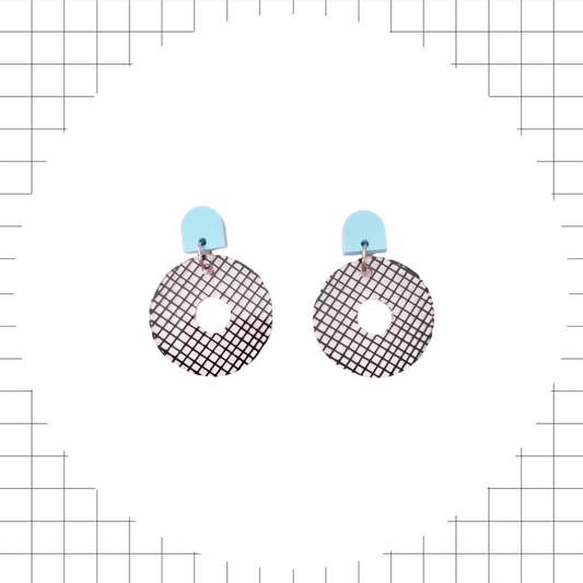 Verkko Earrings Baby blue