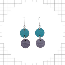 26. Satu earrings gray/teal