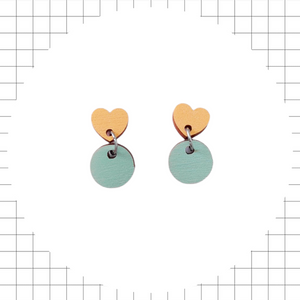 Pala Earrings Peach/Mint