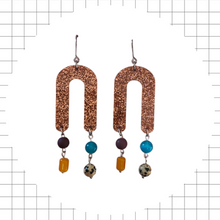 Hupsu Earrings Orange glitter