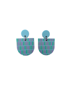 Mosaiikki Earrings Baby blue