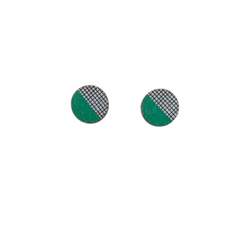 Hento mini earrings green
