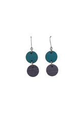 Satu earrings gray/teal