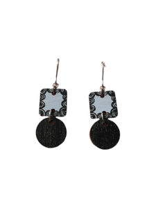 Mäki Earrings Light blue/Black