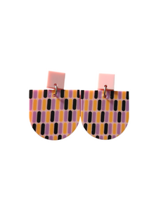 Mosaiikki Earrings Pink