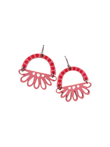 Lilja Earrings Pink/Red